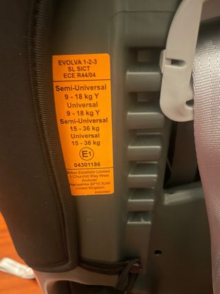Seggiolino Britax Romer Evolva 1-2-3