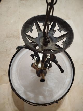 Lampara colgante rústica