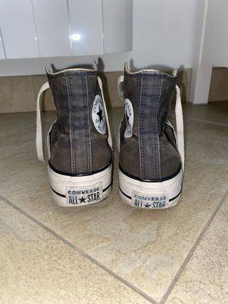 Converse plataforma negras