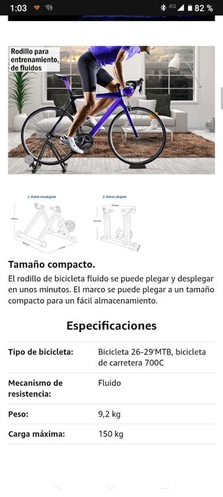 Rodillo Bicicleta Fluido Plegable STRYDER