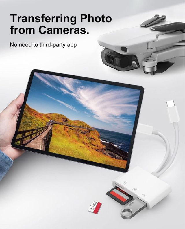 Adaptador Aplimln 3 en 1: SD, TF, USB