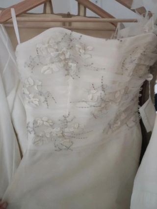 Vestido novia palabra de honor 