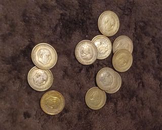 lote monedas 2,50 pesetas