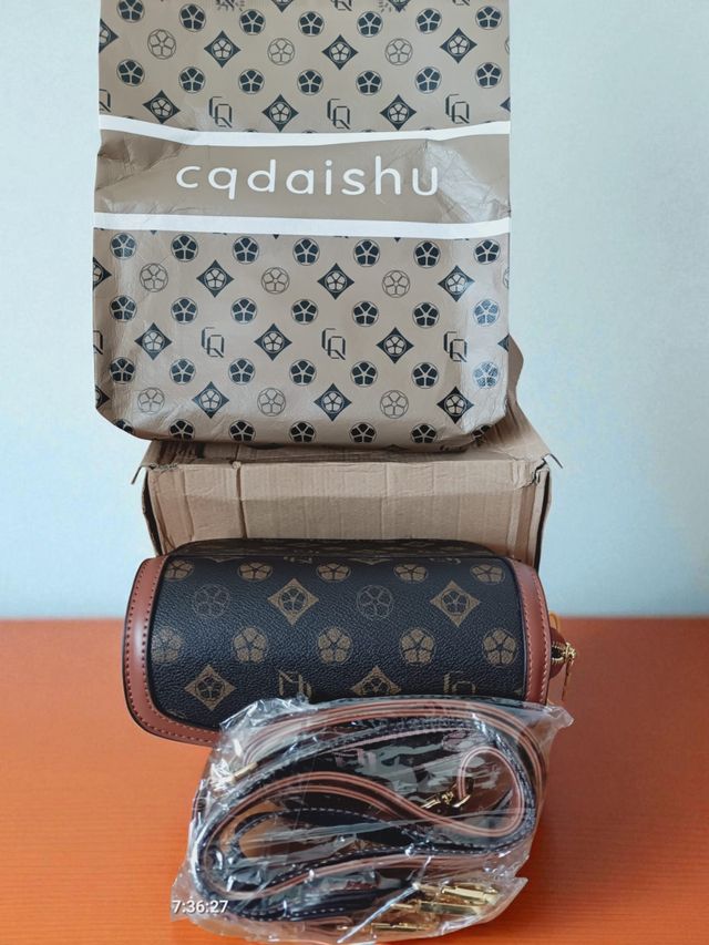 Bolso cqdaishu Retro Marrón