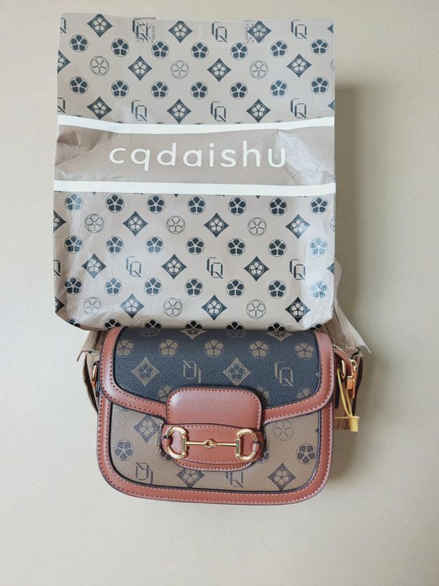 Bolso cqdaishu Retro Marrón