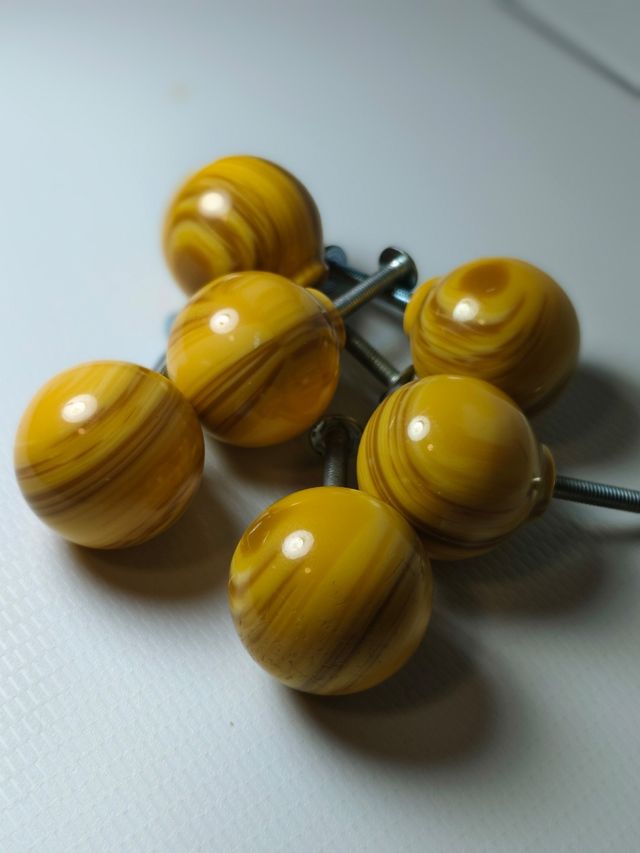 6 Pomos Armario - color madera vintage