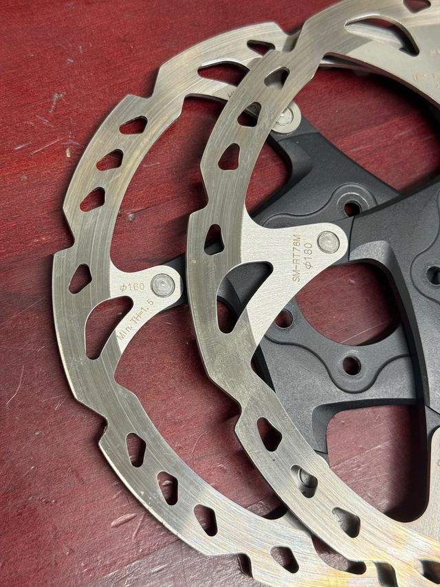 Discos de freno Shimano xt sm-rt76 160 y 180mm 