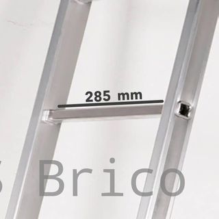 Escalera Telescópica Articulada Aluminio 4+4 Pestaña