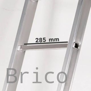 Escalera Telescópica Articulada Aluminio 3+3 Pestaña
