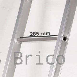 Escalera Telescópica Articulada Aluminio 3+3 Pestaña