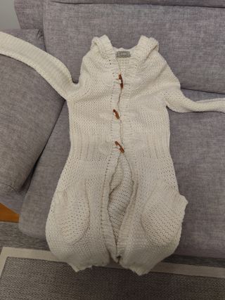 Chaqueta Zara de lana blanca - Talla M. 