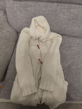Chaqueta Zara de lana blanca - Talla M. 
