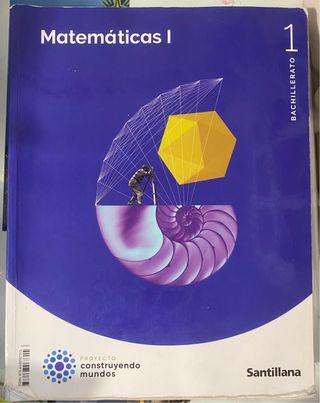 Libro Matematicas 1 BACH, santillana