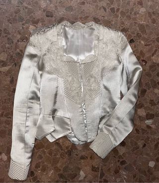 Corpiño Fallera blanco encaje