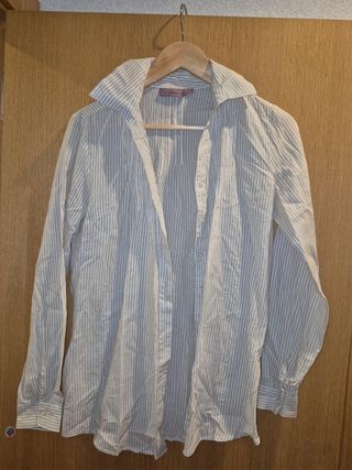 Camisa Trucco rayas beige-blanca