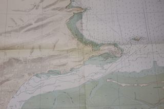 Carta de navegación Bahía y Puerto de Santander. 1982. 1:10.000. 74 x 110 cm