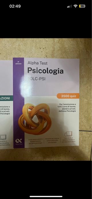 alpha test psicologia edizione 2025/2026 