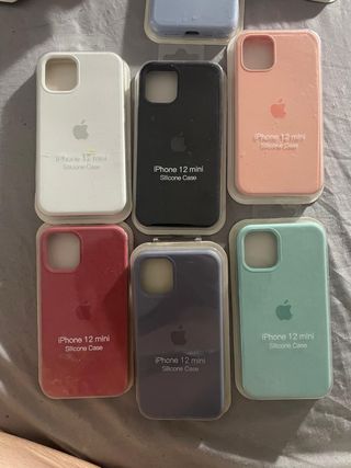 6 Fundas iPhone 12 mini Silicona Apple