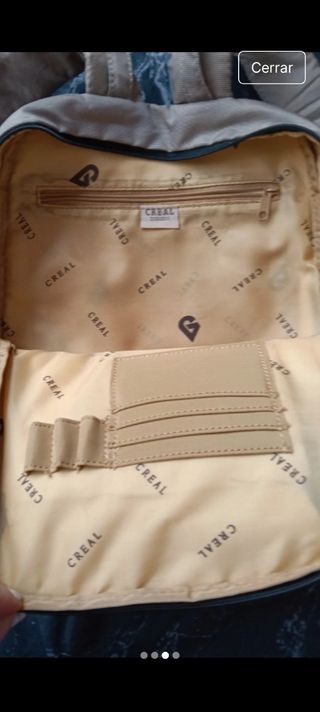 Mochila beige juvenil