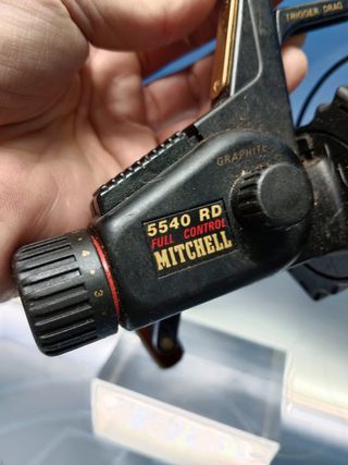 Artículos de pesca, carrete de pesca, mitchell 5540 rd, gatillo, carrete de arrastre