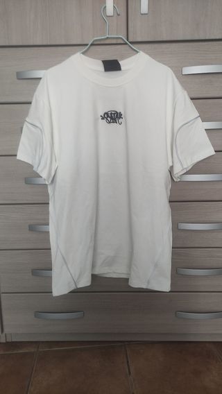 Camiseta Syna blanca reflectante