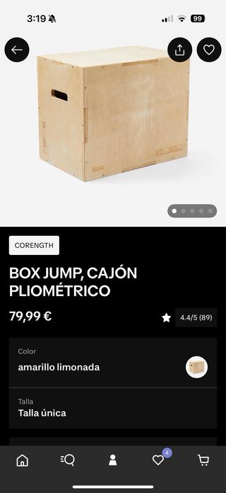 Cajón pliométrico 20/50cm