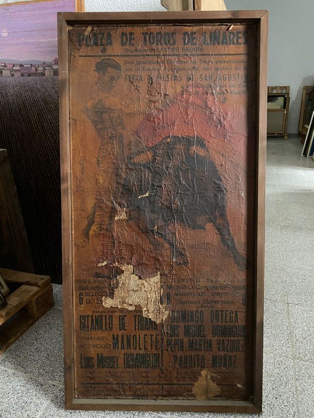 Cartel original última corrida de Manolete 1947