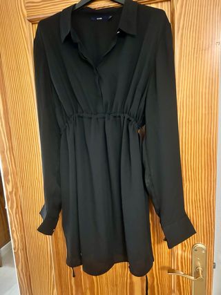Vestido- blusa premamá negro