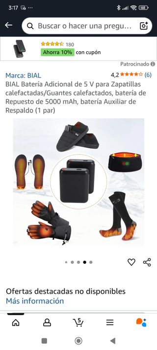 Batería Externa Portátil - 6000mAh