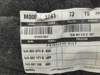 Skoda 105296 5ja837974 guarnecido puerta spaceback