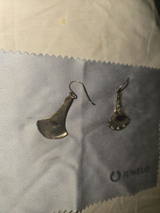 Pendientes Plata Vieja Granate