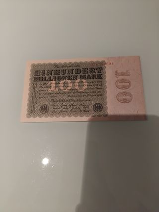 Billete 100 Millones de Marcos