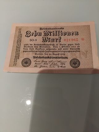Billete 10 Millones de Marcos (Alemania)