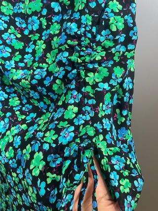 Falda larga Bershka - Flores