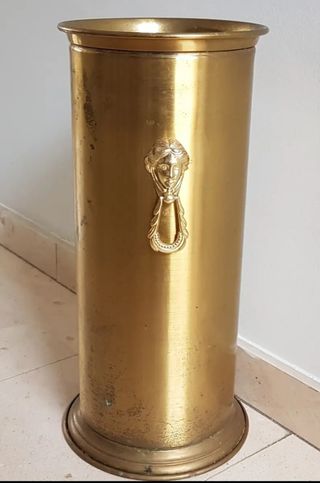 Paraguero bronce antiguo,medidas 20x20x45