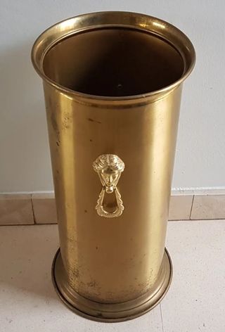 Paraguero bronce antiguo,medidas 20x20x45