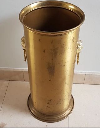 Paraguero bronce antiguo,medidas 20x20x45
