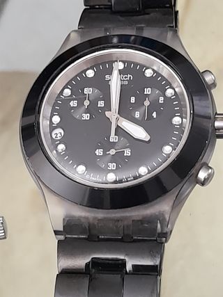 Swatch Cronografo 43mm - Nero Argento