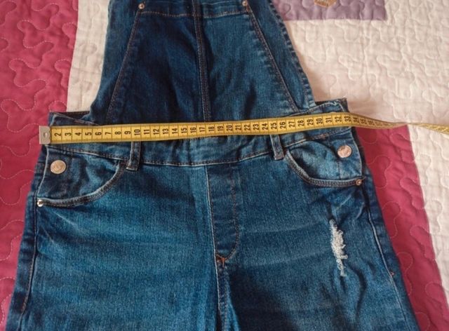 Peto vaquero azul niña