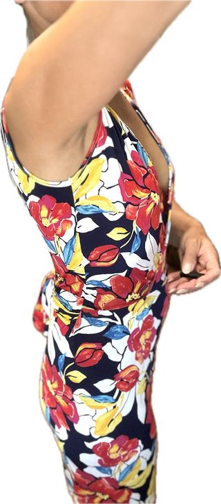 Mono largo floral multicolor