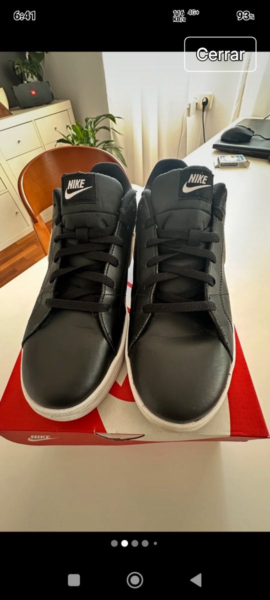 Zapatillas Nike Court negras