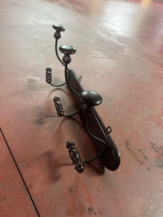 Colgador antiguo madera-hierro