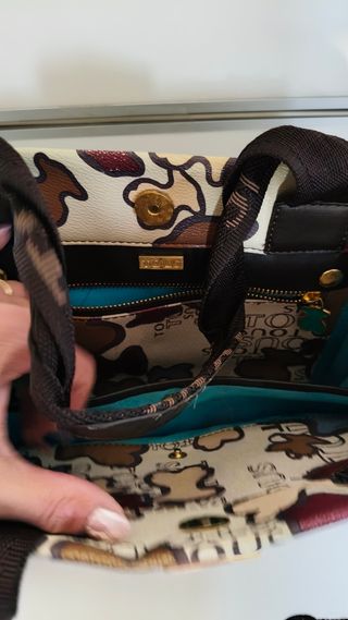 Bolso Tous beige y multicolor