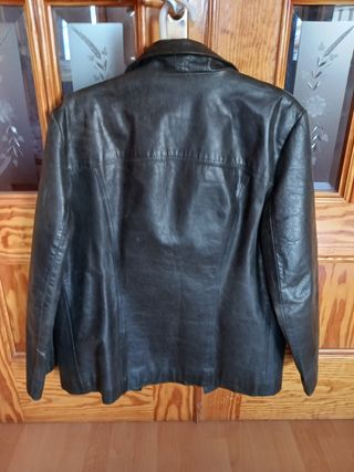 Chaqueta cuero F&Co negra M