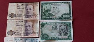 6 Billetes España - Coleccionismo