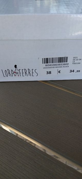 Sandali Lora Ferres 38 neri