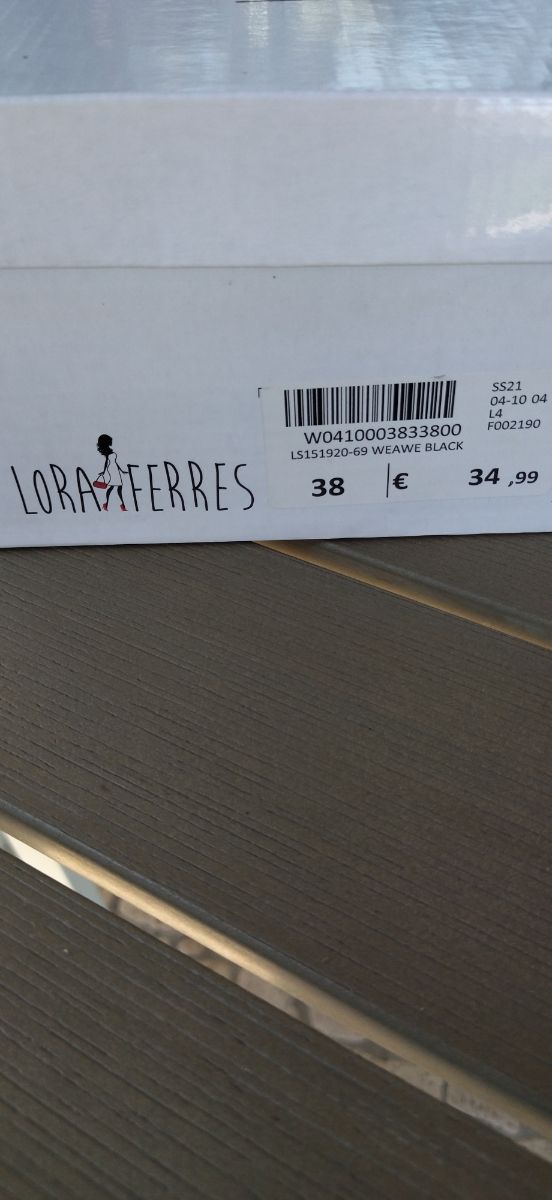 Sandali Lora Ferres 38 neri