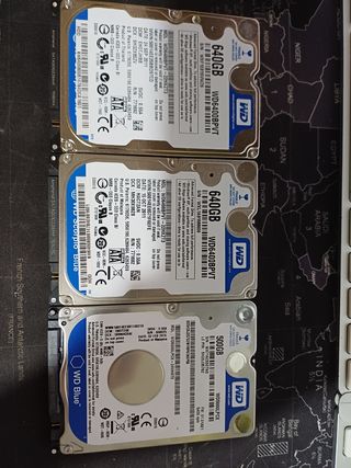 Pack Discos duros WD 2.5" 640GB+500GB para PS3 PS4