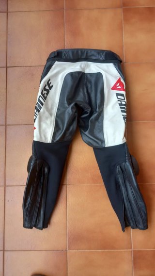 Chaqueta + pantalon moto traje cuero dainese t48