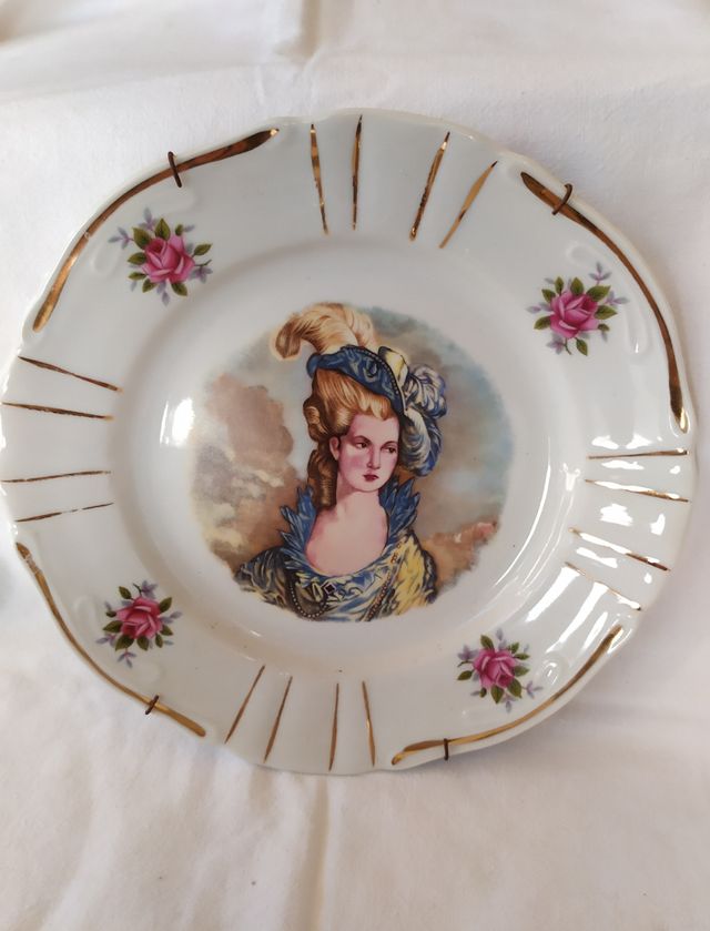 Plato decorativo porcelana